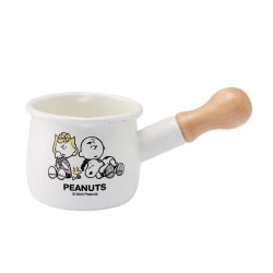 「PEANUTS・スヌーピー」ホーロープチミルクパン／SNJ-2303　Enamel Kitchen wear