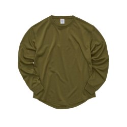 United Athle　5.6オンス ドライコットンタッチ ラウンドテール ロングスリーブ Tシャツ（2.1インチリブ）（ローブリード）