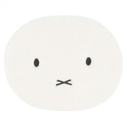 SENKO(センコー) ミッフィー ふわふわフェイス アクセントマット アイボリー 53271