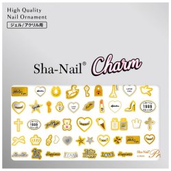 Sha-Nail Charm 写ネイル ネイルシール Pendant/ペンダント A W/ホワイト CH-001wh
