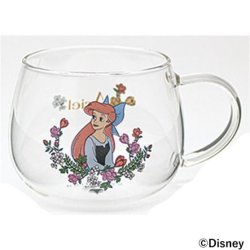 三郷陶器 ディズニー アリエル 耐熱ガラスマグカップ 3331-04