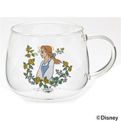 三郷陶器 ディズニー ベル 耐熱ガラスマグカップ 3331-05