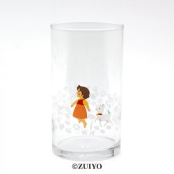 三郷陶器 アルプスの少女ハイジ スキップ ガラスタンブラー 7001-01「通販百貨 Happy Puppy」