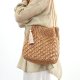 クーコ COOCO　メタリック柄編みロングハンドル トートバッグ　6カラー
