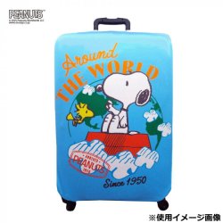 PEANUTS スヌーピー スーツケースカバー ワールドL