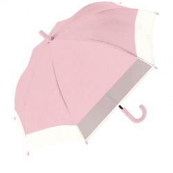 中谷 傘 UV 50cm子供バイカラー窓付き ピンク Parasol Kid's 長傘 955-007