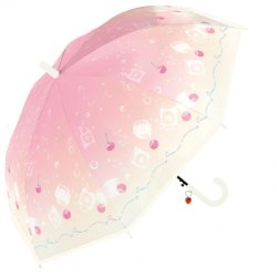 中谷 傘 クリームソーダビニール ピーチ Kid's 55cm 335-001
