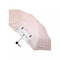 のあぷらす　ノア+ 折りたたみ日傘 ねこ・顔　NF892