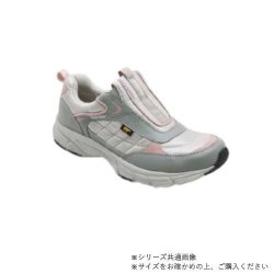 ニチマン ゴールデンベア　レディス軽量幅広3EスリッポンスニーカーGB326 グレイ　23.5cm