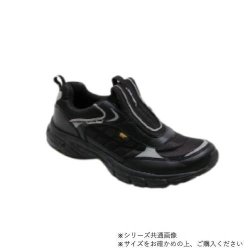 ニチマン ゴールデンベア　レディス軽量幅広3EスリッポンスニーカーGB326 ブラック　23.0cm