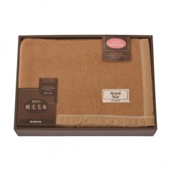 nishikawa キャメル・ウール毛布(毛羽部分) FQ83523024 4093-049