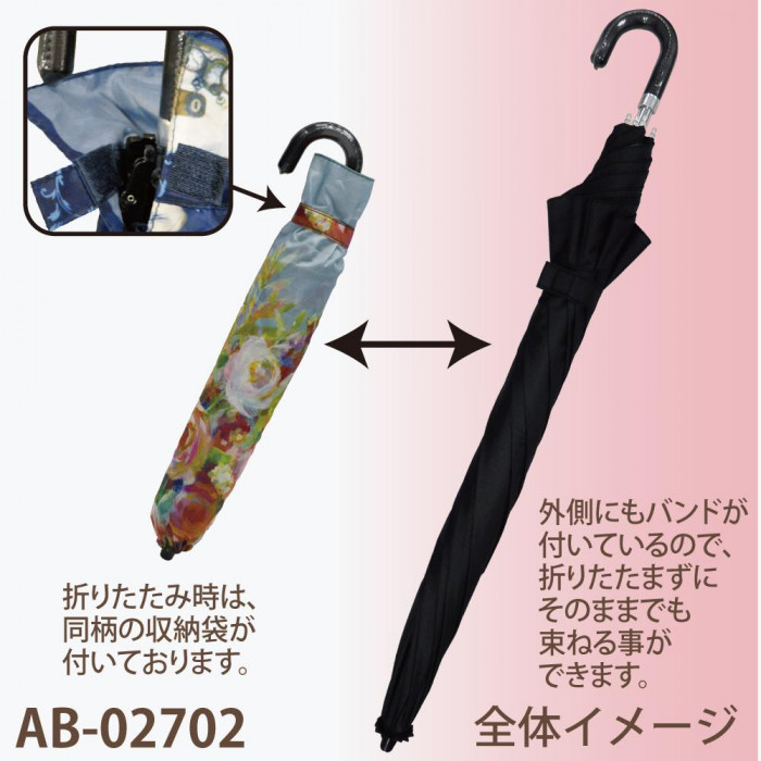アーチストブルームシリーズ 折畳み傘 ダンフイ ナイ「ジョイオブガーデン」 AB-02702