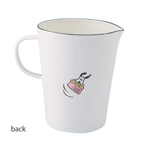 「PEANUTS・スヌーピー」BT・ホーローメジャーカップ・L／SNJ-2308　Enamel Kitchen wear「通販百貨 Happy Puppy」