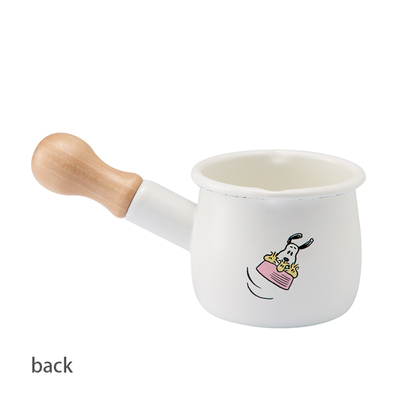 「PEANUTS・スヌーピー」ホーロープチミルクパン／SNJ-2303　Enamel Kitchen wear「通販百貨 Happy Puppy」