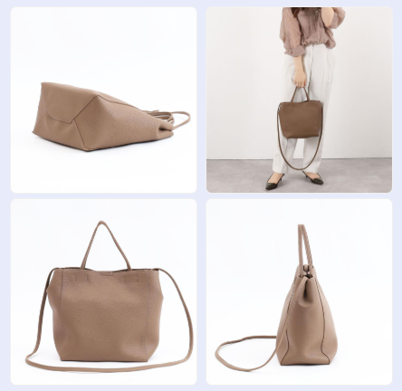 【COOCO クーコ】ソフト フェイクレザー2WAY トートバッグ ショルダーバッグ 2023秋冬　8カラー「通販百貨 Happy Puppy」
