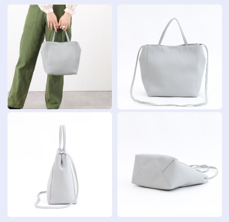 【COOCO クーコ】ソフト フェイクレザー2WAY トートバッグ ショルダーバッグ 2023秋冬　8カラー「通販百貨 Happy Puppy」