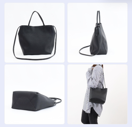 【COOCO クーコ】ソフト フェイクレザー2WAY トートバッグ ショルダーバッグ 2023秋冬　8カラー「通販百貨 Happy Puppy」