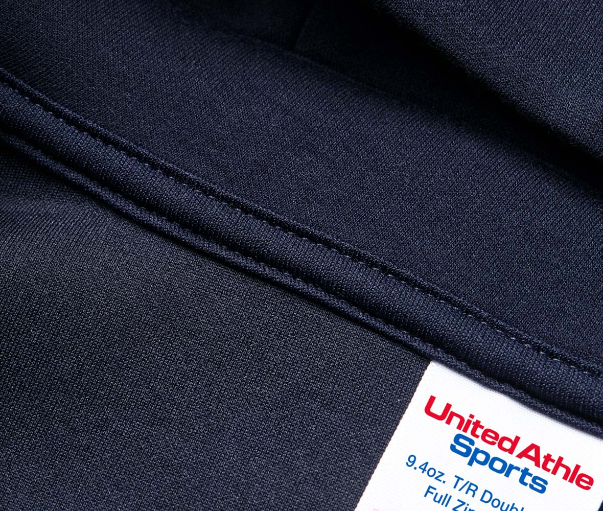 United Athle 9.4オンス T/R ダンボールニット フルジップ パーカ「通販百貨 Happy Puppy」