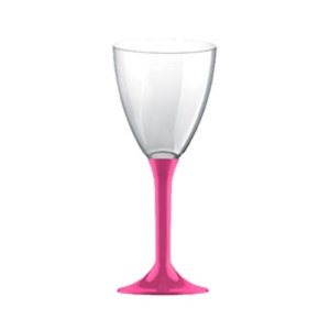 画像: プラスチックワイングラス ディスプレイセット ピンク 8537