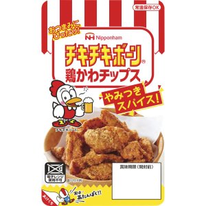 画像: 日本ハム チキチキボーン鶏かわチップス 27g 12個