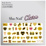 画像: 	Sha-Nail Charm 写ネイル ネイルシール Pendant/ペンダント A BK/ブラック CH-001bk