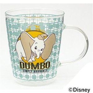 画像: 三郷陶器 ディズニー ダンボ 耐熱ガラスマグカップ 3330-05