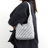 画像: COOCO クーコ　 メタリック柄編み ワンショルダーバッグ ショルダーバッグ　6カラー