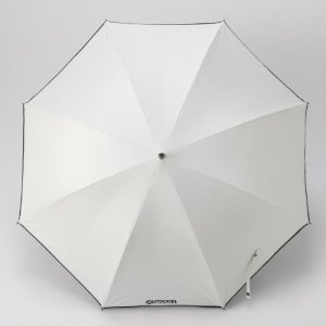 画像: OUTDOOR 裏PU無地 晴雨兼用 長傘 65cm オフホワイト 10002510