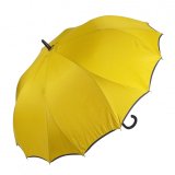 画像: 藤田屋 ユニセックス耐風長傘 65cm 無地シームレス マスタード FTW-002(NT)