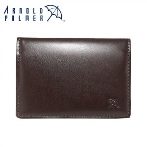画像: Arnold Palmer アーノルドパーマー 牛革 名刺入れ 4AP3489BN- ブラウン