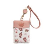 画像: モンチッチ×ハローキティ リール付きパスケース ピンク MC1-10