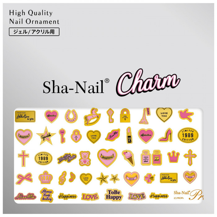 Sha-Nail Charm 写ネイル ネイルシール Pendant/ペンダント A P/ピンク CH-001p