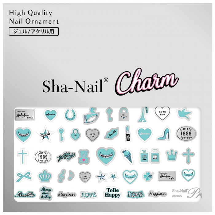 Sha-Nail Charm 写ネイル ネイルシール Pendant/ペンダント A BL/ブルー CH-001bl