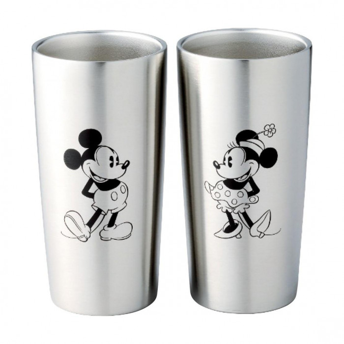 ヤクセル ディズニー ステンレス真空タンブラーセット440ml(ミッキー＆ミニー) 82670 4111-025