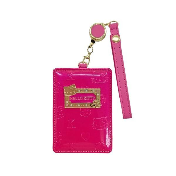 サンリオキャラクターズ ハローキティ リール付きパスケース SR48-10KT