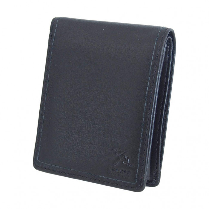 Arnold Palmer アーノルドパーマー 二つ折り財布 Wステッチ 牛革 ベラ付 ブラック 4AP3651BK