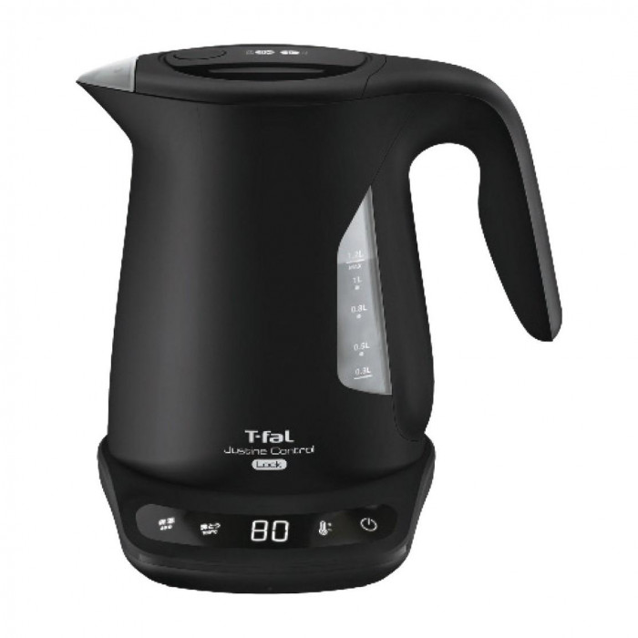 ティファール ジャスティンロック コントロール 電気ケトル1.2l ブラック KO823NJP 4150-041